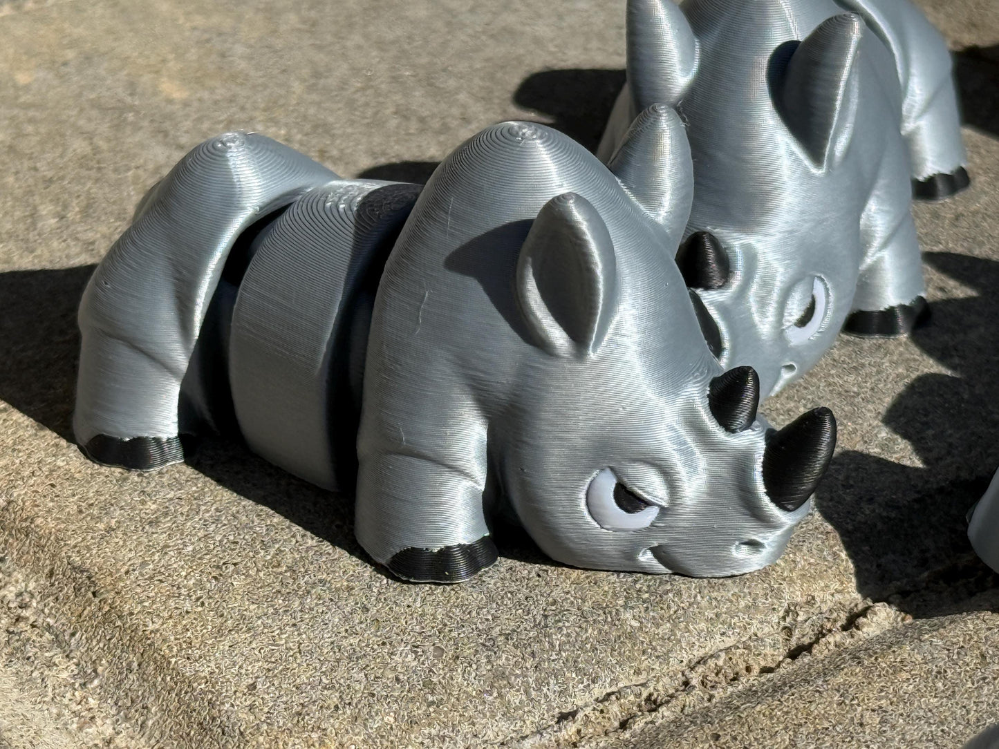 Rhino Fidget Toy 3D Printed