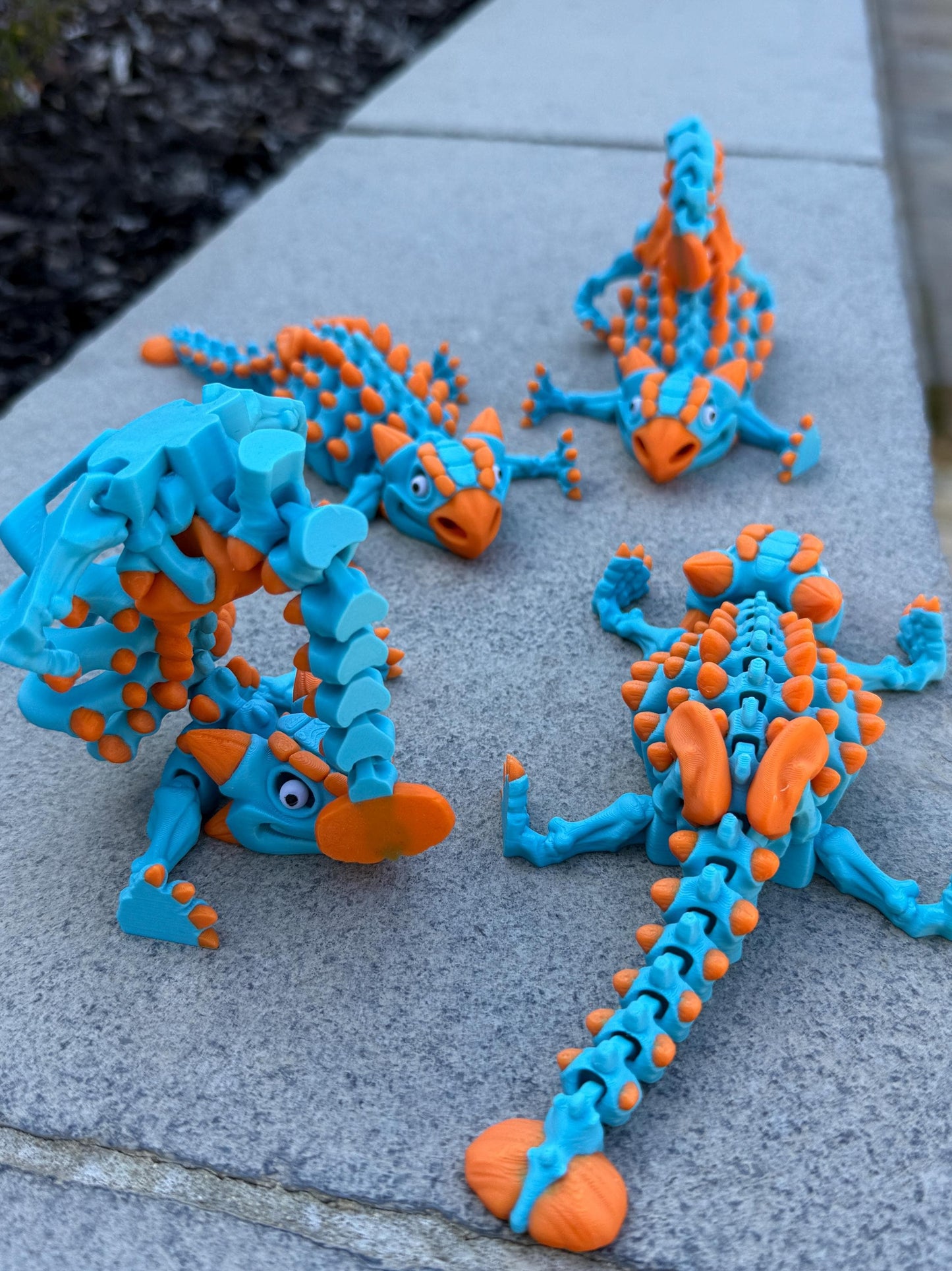 Flexi Dinosaur Skeleton 3D Print, Articulating and Lots of Fun