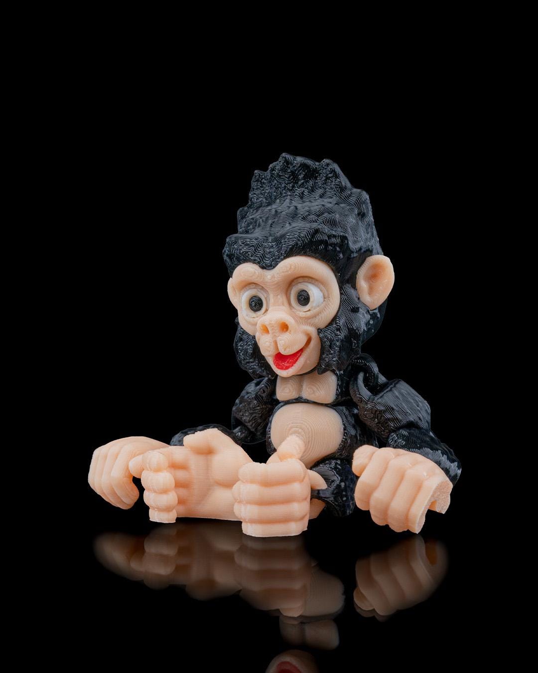 Gorilla Fidget Toy 3D Printed