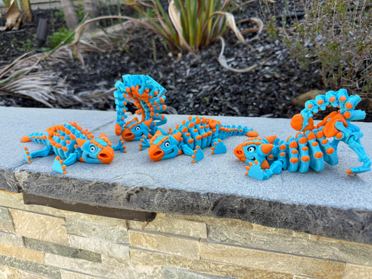 Flexi Dinosaur Skeleton 3D Print, Articulating and Lots of Fun