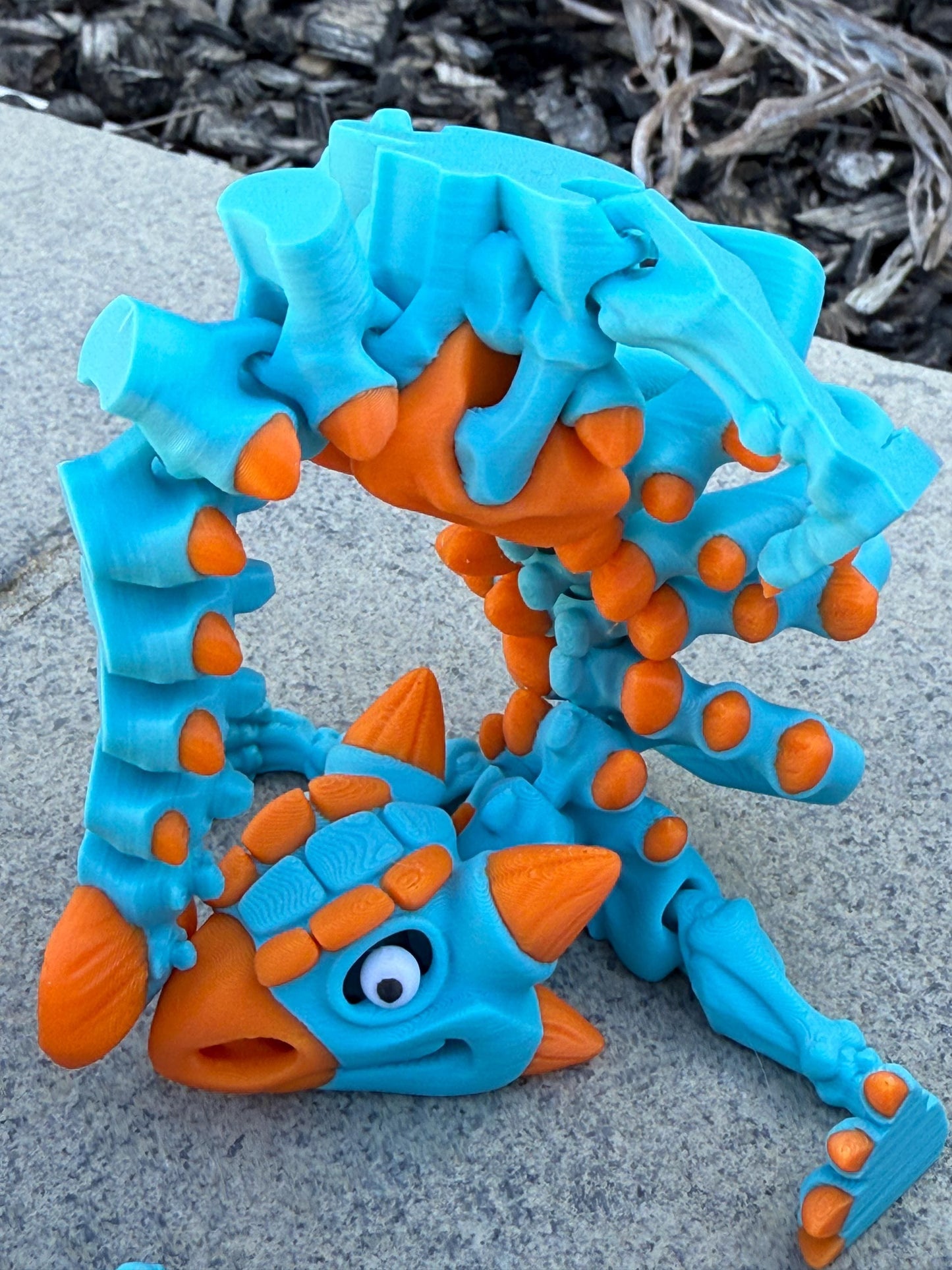 Flexi Dinosaur Skeleton 3D Print, Articulating and Lots of Fun