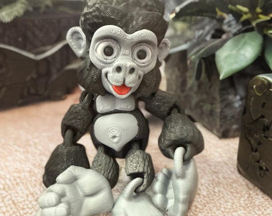 Gorilla Fidget Toy 3D Printed